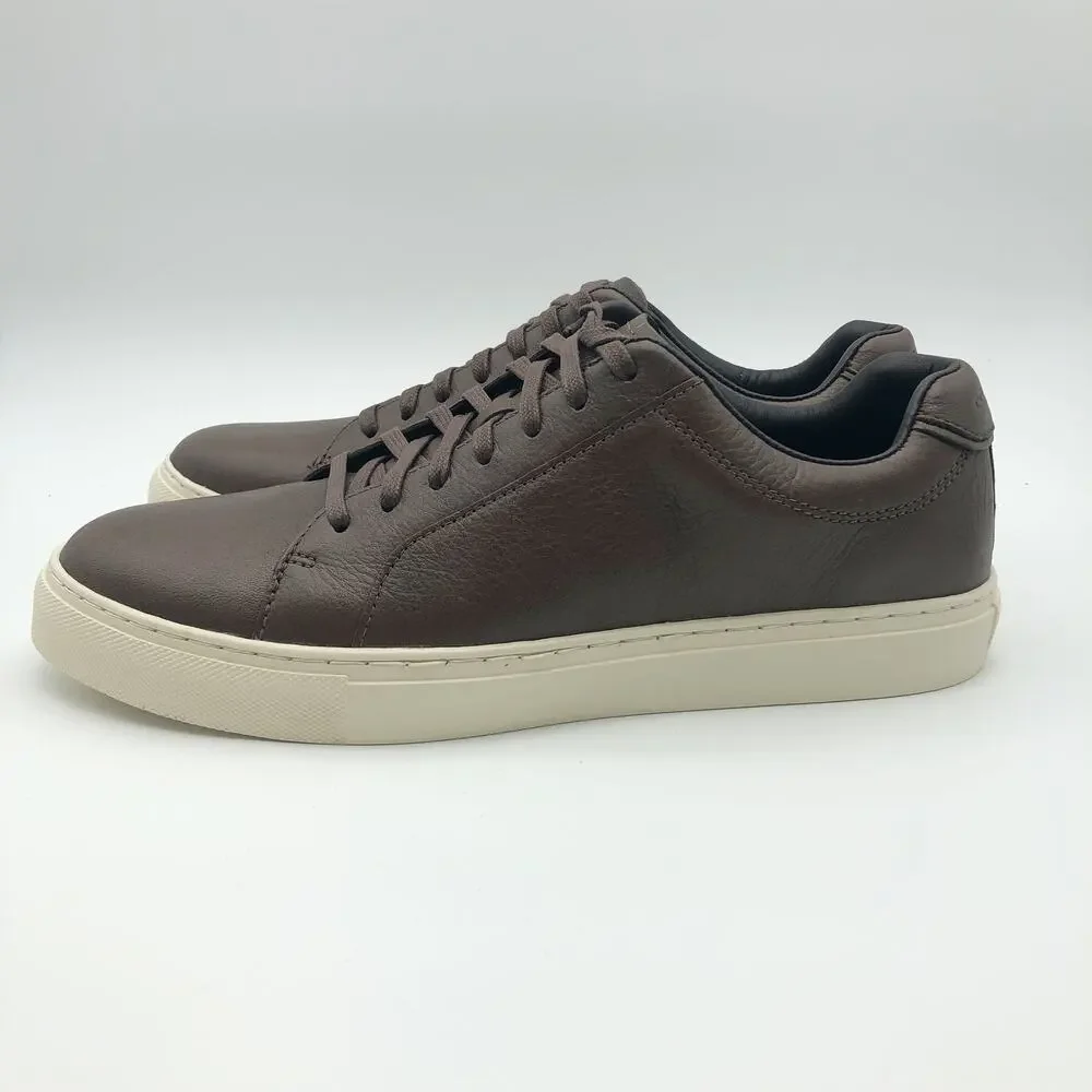 Cole Haan Mens Jensen Low-Top Casual Sneakers Size 12 EU 45 Brown Leather NIB